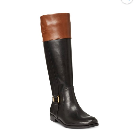 Lauren Ralph Lauren Shoes - LAUREN RALPH LAUREN Black and Cognac boots.